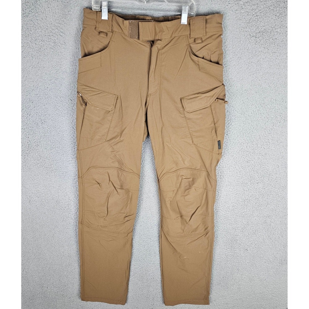 Helikon-Tex Tactical Pants Mens M Long Brown Outdoor OTP SP-OTP-NL Cargo Stretch